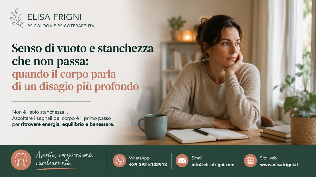 Mi sento sempre stanco, ma gli esami sono a posto: può essere stress emotivo? | Dott.ssa Elisa Frigni Psicologo e Psicoterapeuta Parma Fidenza Castell'Arquato